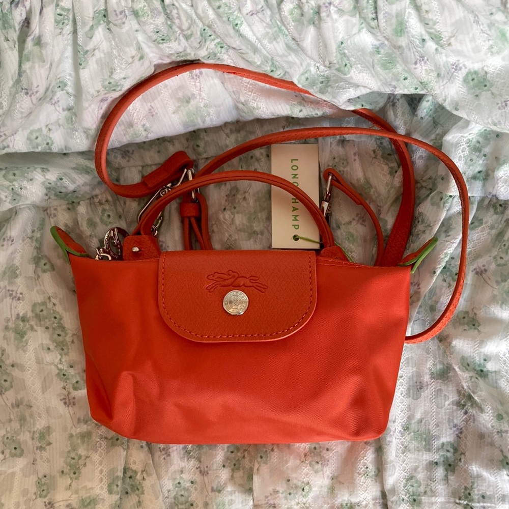 Longchamp Mini Bag in Vibrant Orange